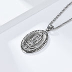 3 Colors Our Lady of Guadalupe Stainless Steel Necklace