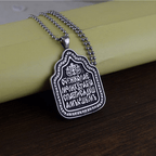 Father Blessing Charm Titanium Necklace