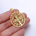 St. Benedict Symbol Openwork Pendant Necklace