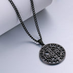 St. Benedict Symbol Openwork Pendant Necklace
