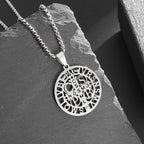 St. Benedict Symbol Openwork Pendant Necklace