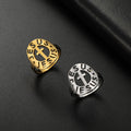 Cross with "JESUS"Amulet Stainless Steel Ring