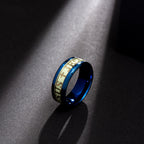 Luminous "JESUS" Printed Stainless Steel Ring