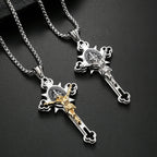 St. Benedict Symbol Crucifix Necklace