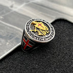 Knight's Armor Shield Protection Titanium Ring