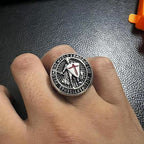 Knight's Armor Shield Protection Titanium Ring