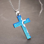 Jesus Crucifix Religion Cross Pendant Necklace