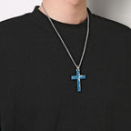 Jesus Crucifix Religion Cross Pendant Necklace