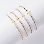 Delicate Minimalist Cross Bracelet