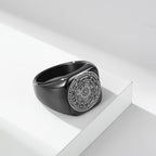 Seals of The Seven Archangels Protection Solomon Kabbalah Titanium Ring