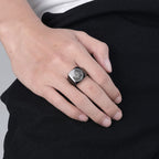 Seals of The Seven Archangels Protection Solomon Kabbalah Titanium Ring