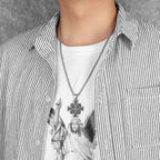 Saint Benedict Protection Medal Cross Pendant Necklace