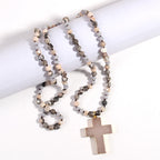 Catholic Cross Pendant Christian Necklace Religious Jewelry