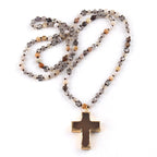 Catholic Cross Pendant Christian Necklace Religious Jewelry
