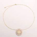 Our Lady of Guadalupe Zirconia Amulet Pendant Necklace