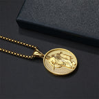 Jesus Medallion Pendant Blessing Necklace