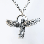Spread-winged Praying Angel Protection Necklace
