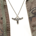Spread-winged Praying Angel Protection Necklace