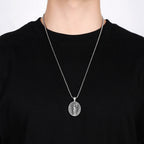 Risen Jesus Medallion Christian Religious Necklace