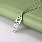 Chain Jesus Fish Shape Necklace