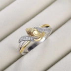 Praying Hands Gold & Silver Ring