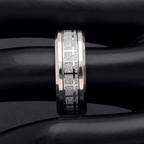 Shinny Jesus Cross Ring Religious Band Jewelry