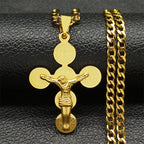 Medal Of St. Benedict Cross Pendant Necklace