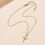 Jesus Cross Crucifix Christian Faith Necklace