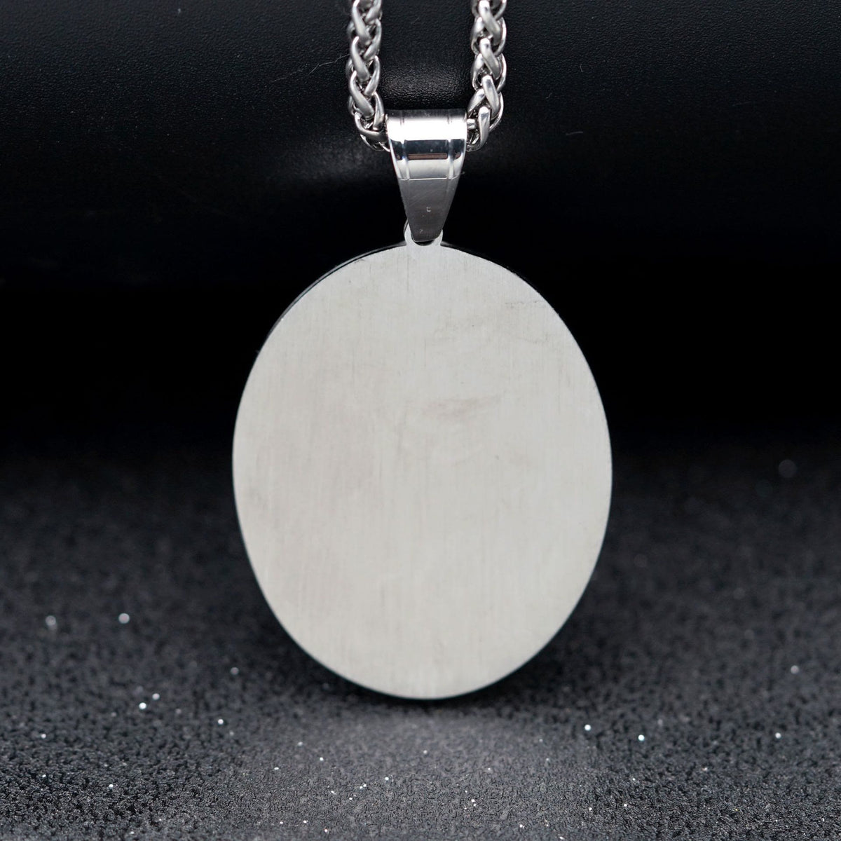 Virgin Mary Religious Stainless Steel Pendant Necklace