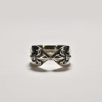 Medieval Retro Cross Iris Ring
