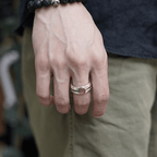 Medieval Retro Cross Iris Ring
