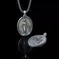 Crafted Silver Maria Pendant Necklace Religion Jewelry