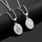 Miraculous Mary Pendant Religion Necklace