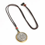 Classic St. Benedict Medallion Amulet Necklace