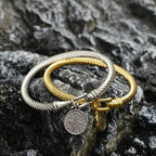 St. Benedict Twisted Cable Bangle Bracelet