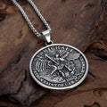 Classic Saint Michael the Archangel Religion Necklace