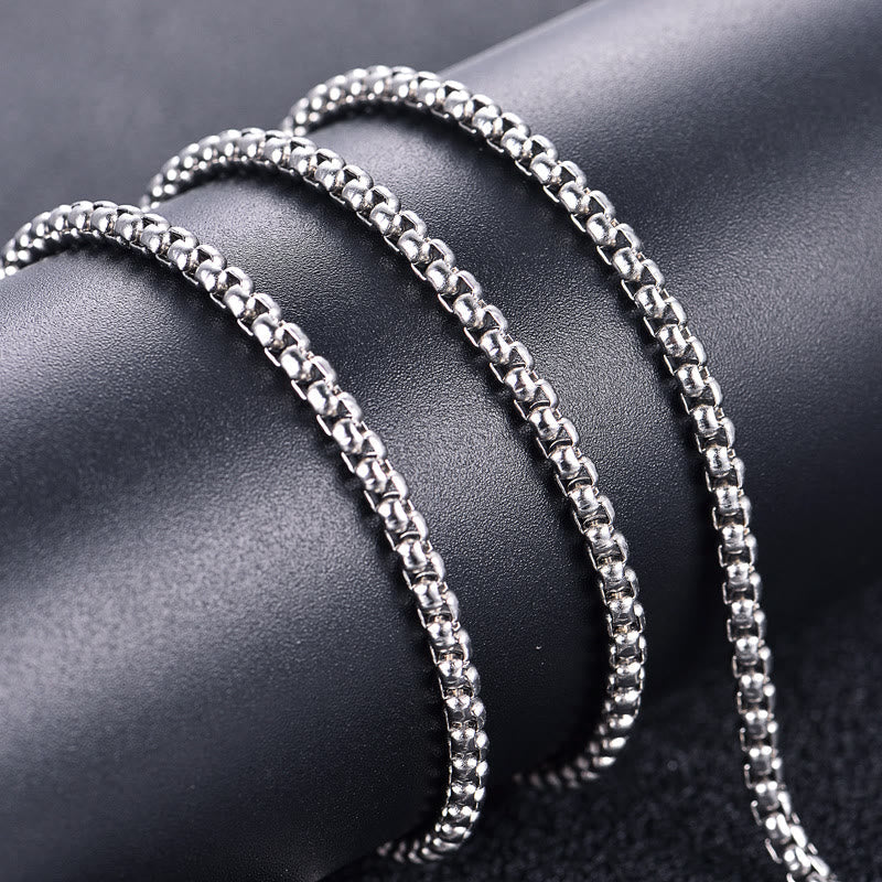 Classic Style Crafted God Bless You Jesus Pendant Necklace