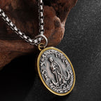 Retro Style Our Lady of Guadalupe Madal Alloy Necklace