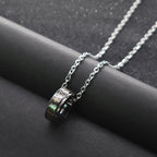 Combination Style Bible Verse Ring & Chain Necklace