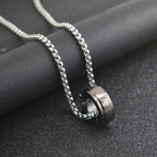 Combination Style Bible Verse Ring & Chain Necklace