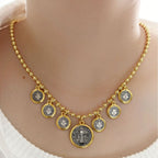 Retro Style 6 St. Benedict Pendant Chain Necklace