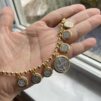 Retro Style 6 St. Benedict Pendant Chain Necklace
