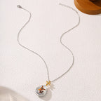 Simple Fashion Style Crystal Jesus Series Pendant Necklace