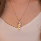 Luxury Style Assumption of Virgin Mary Our Lady of Guadalupe Pendant Necklace