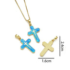 Minimalist Style Crucifixion Coppering Pendant Necklace