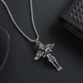 Retro Hip-hop Style Short Wings Angel Alloy Pendant Necklace