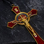 Classic Style Red/Blue Crafted Crucifix Big Size Pendant Necklace(5 color)