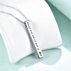 Minimalist Design Style Bible Verse Strength Faith Inspiration Pendant Necklace (8 Verses)