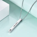 Minimalist Design Style Bible Verse Strength Faith Inspiration Pendant Necklace (8 Verses)