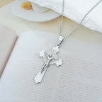Modern Classic Style Multicolor Crucifix St. Benedict Medal Protection Pendant Necklace(8 colors)
